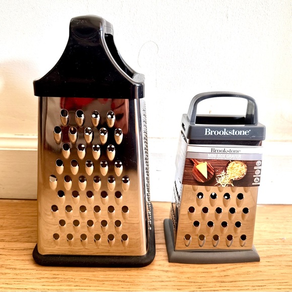 Brookstone Stainless Steel Grater Set - Black and Silver - Picture 2 of 6